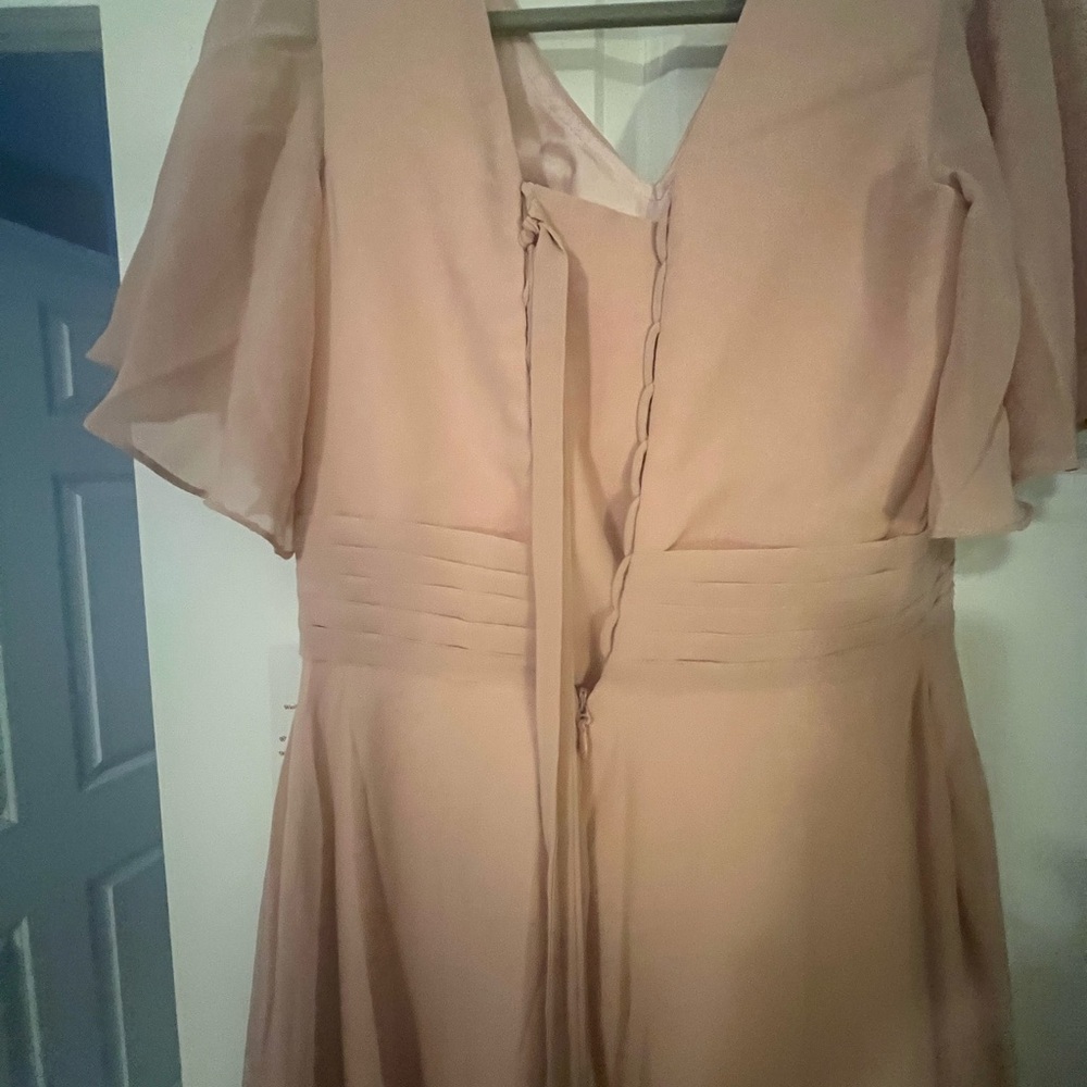Chic Blush Maxi Dress Size 10 - Picture 7 of 7